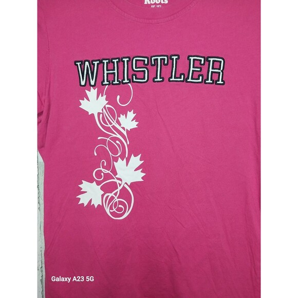 Roots Canada Women's Medium Pink Whistler Tee - Picture 2 of 6